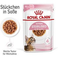 ROYAL CANIN KITTEN STERILISED in Soße 12 x 85g von Royal Canin