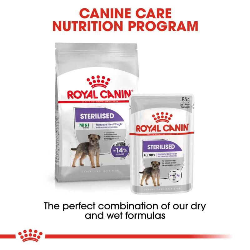 ROYAL CANIN STERILISED MINI 8kg + STERILISED Mousse 12x85g von Royal Canin