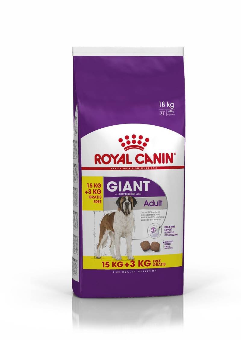 Royal Canin Giant Adult Hundefutter 15 + 3 kg von Royal Canin