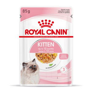 Royal Canin Kitten Nassfutter in Gelee für Kätzchen (85 g) 2 Kartons (24 x 85 g) von Royal Canin