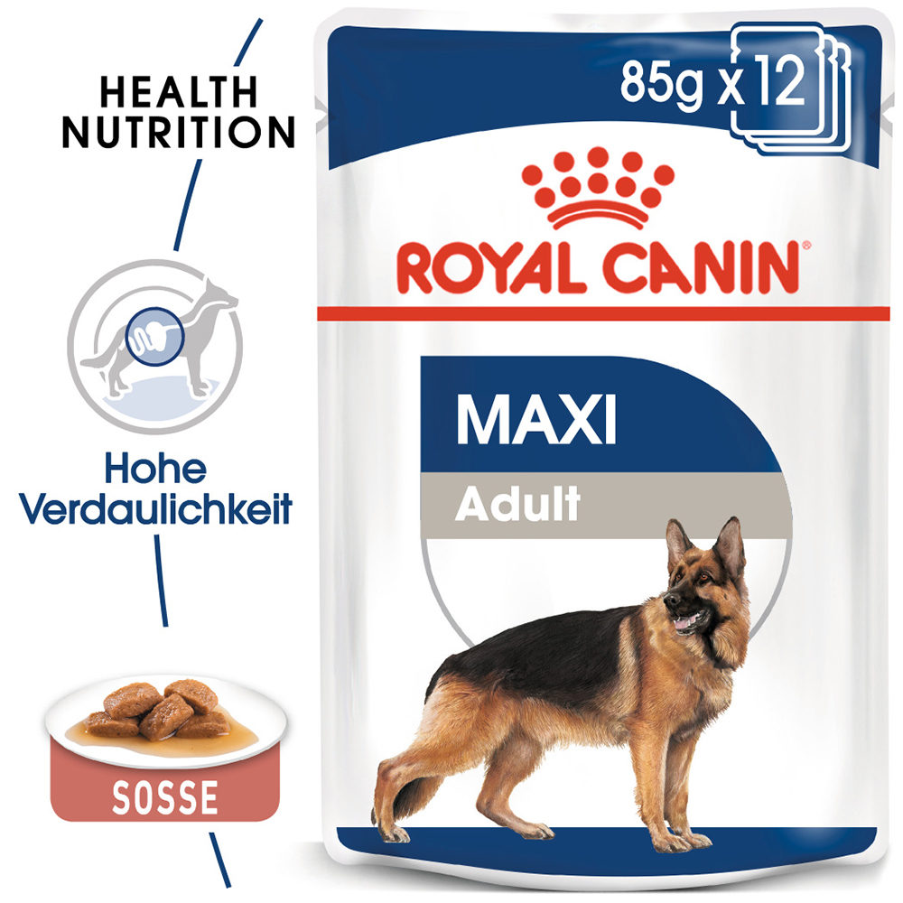 Royal Canin Maxi Adult Hundefutter - Frischebeutel - 10 x 140 g von Royal Canin