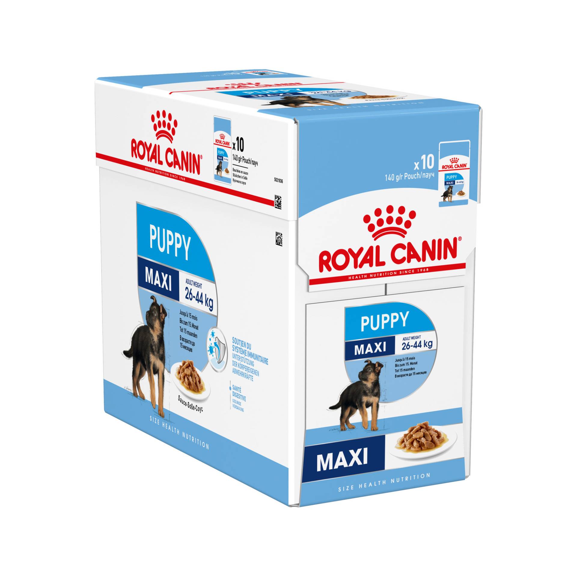 Royal Canin Maxi Puppy Hundefutter - Frischebeutel - 10 x 140 g von Royal Canin