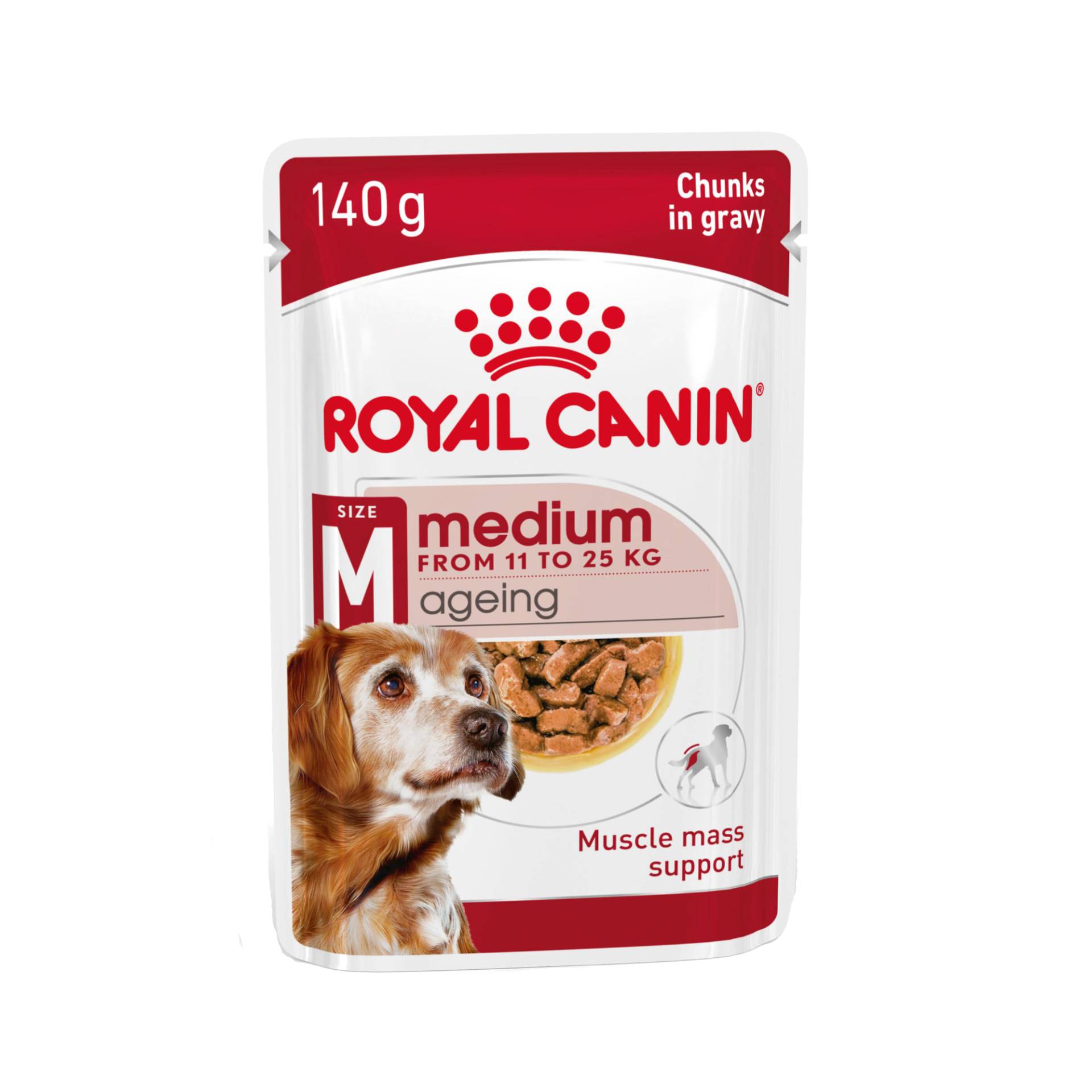 Royal Canin Medium Ageing 7+ Hundefutter - Frischebeutel - 10 x 140g von Royal Canin