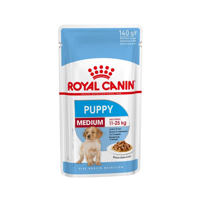 Royal Canin Medium Puppy Hundefutter - Frischebeutel - 10 x 140 g von Royal Canin