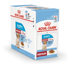 Royal Canin Medium Puppy Nassfutter 1 Karton (10 x 140 g) von Royal Canin