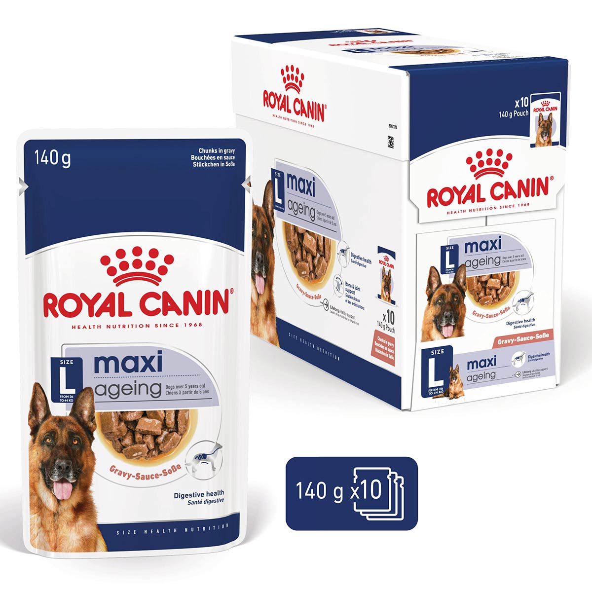 Royal Canin SHN Maxi Ageing Gravy 10x140g von Royal Canin