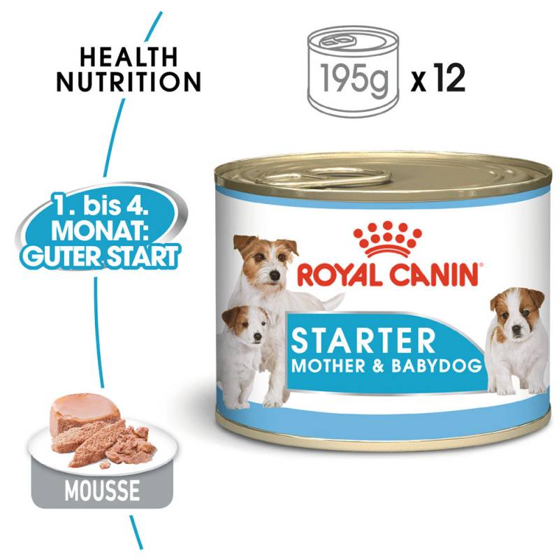 Royal Canin Starter Mousse Mother & Babydog - Hundefutter - Dosen - 12 x 195 g von Royal Canin