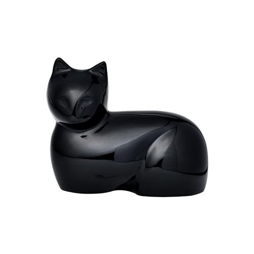 Royal Rapture Cat Kitty Figur Haustierasche Beerdigung Urne für Ascheverbrennung (Black Cat M04) von Royal Rapture