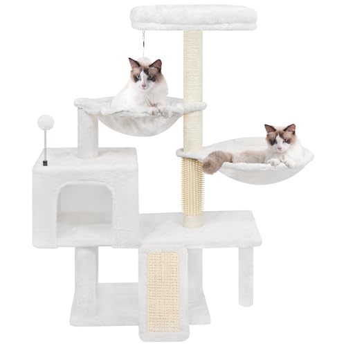 ROYPET Kratzbäume mit mehreren Ebenen und Katzenhäusern, Hängematten-Kratzbäume, Beige ROYPET Kratzbäume mit mehreren Ebenen und Katzenhäusern, Hängematten-Kratzbäume, Beige von Roypet