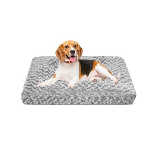 Roypet Deluxe waschbares Hundebett für große Hunde (Grau, M) von Roypet