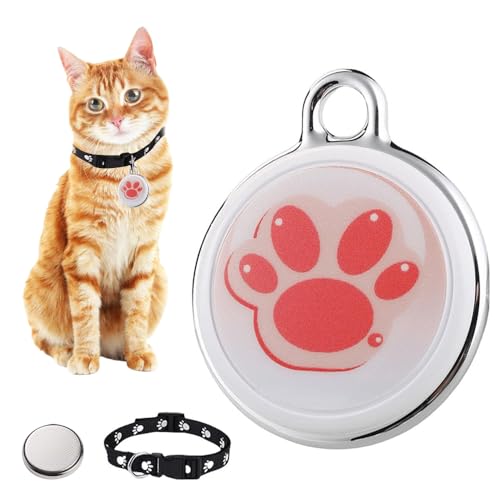 GPS Tracker für Katzen Hunde, Haustier Tracker für Katzen, Tractive Gps Cat Tracker, Dog Tracker ohne monatliche Gebühren, Echtzeit-Standortverfolgung, wasserdichtes Katzentracker GPS Halsband für von Rppiup