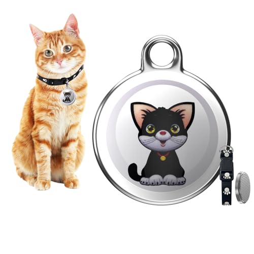 GPS Tracker für Katzen Hunde, Mini GPS Katze Tracker/Hund Tracker, Tractive GPS Katze Tracker, Hund Tracker ohne monatliche Gebühren, Echtzeit-Standortverfolgung, Wasserdicht Katze Tracker GPS von Rppiup