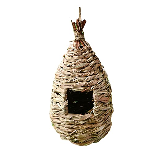 Rpporm for Bird Grass Houses Natural Humming housenest Hanging Hanging Outdoor Bird Patio & Garden Bausatz Futterhaus Für Vögel (Coffee, One Size) von Rpporm