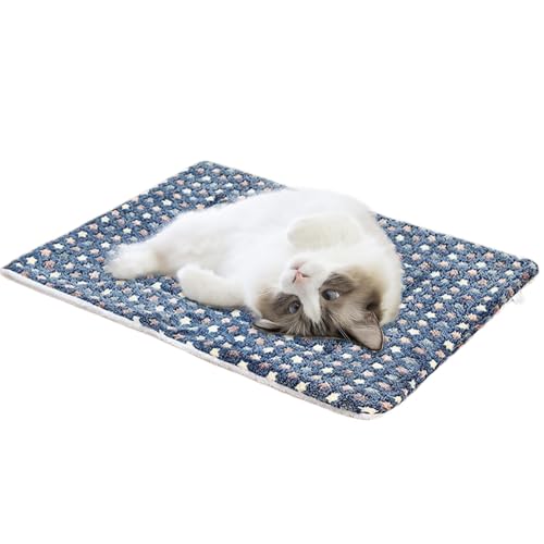 Rproonay Warming Cat Bed Heating Cat Dog Mat Extra Warm Thermal Pet Pad Non Slip Washable Dog Cushion Warming Crate Pad Soft Sherpa Top Easy To Use Portable For Dogs, Cats, Pets von Rproonay