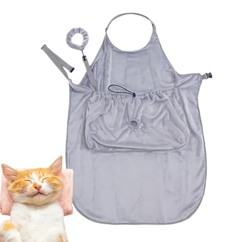 Cat Carrier Apron, Wearable Pet Carrier, Adjustable Cat Wrap, Kitten Carrier Apron, Double-Layer Cat Wrap, Washable Cat Apron, Cat Sleeping Bag Carrier, Flannel Cat Wrap, Nylon Grooming Cat Wrap von Rqrdww