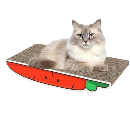 Cat Scratch Board Vegetable Cat Scratcher Corrugated Board for Cats Banana-Shaped Scratcher Green Onion Cat Scratcher Carrot-Shaped Cat Scratcher Indoor Cat Scratch Toys Kitten Scratch Board von Rqrdww