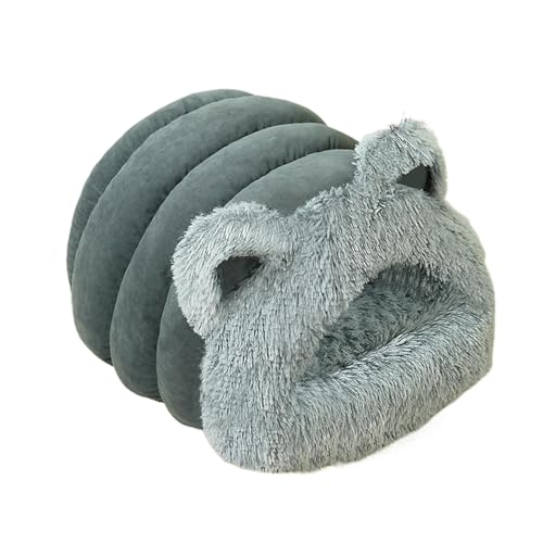 Plush Cat Bed Cave, Cat Ears Hideaway Bed, Indoor Cat House, Warm Cat Bed, Cat Winter Bed, Soft Cat Hideaway, Cozy Pet Cave Bed, Snuggly Cat Cave, Small Dog Cat Bed, Comfort Cat Bed House von Rqrdww