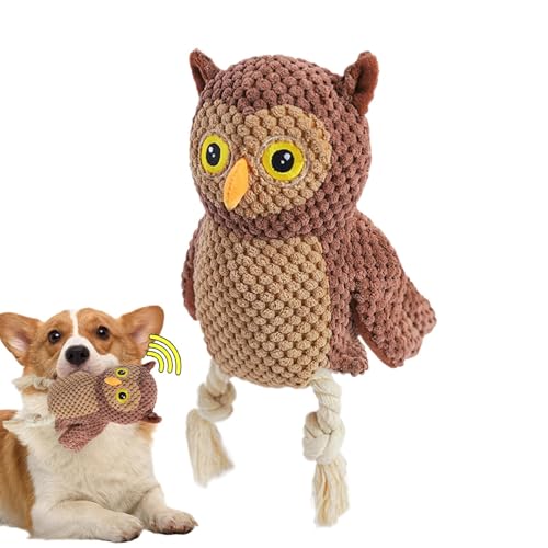 Rqrdww Owl Dog Toy, Squeaky Dog Toy, Interactive Dog Chew Toy, Chew Squeaky Toy for Dogs, Pet Chew Toy Owl, Dog Toy for Small Dogs, Medium Dog Chew Toy, Large Dog Interactive Toy von Rqrdww