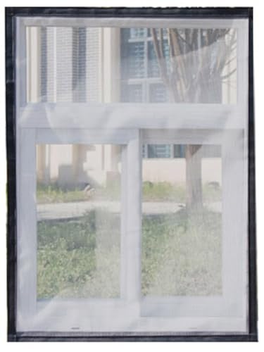 Rr tianshi Katzen-Fensterschutz, Balkonnetz, Fenster-Netzschutz für Katzen, Sicherheitsnetz, kratzfester Fensterschutz, Fliegengitter, Moskitonetz (100 x 150 cm, Schwarz + Grau) von Rr tianshi