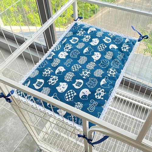 Rr tianshi Weiche Katzenbett-Matte, waschbar, für den Innenbereich, Katzen, Haustierkissen, Welpenmatte, Kissen, doppelseitig, Haustier-Schlafmatte, Käfig-Pad für Hunde und Katzen (L-70 x 50 cm, Q) von Rr tianshi