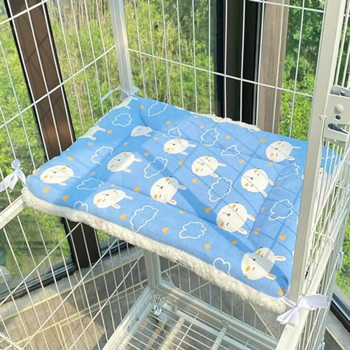 Rr tianshi Weiche Katzenbett-Matte, waschbar, für den Innenbereich, Katzen, Haustierkissen, Welpenmatte, Kissen, doppelseitig, Haustier-Schlafmatte, Käfig-Pad für Hunde und Katzen (XL-85 x 60 cm, H) von Rr tianshi