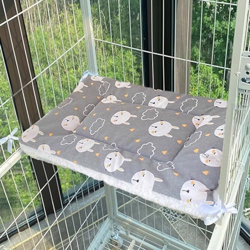 Rr tianshi Weiche Katzenbett-Matte, waschbar, für den Innenbereich, Katzen, Haustierkissen, Welpenmatte, Kissen, doppelseitig, Haustier-Schlafmatte, Käfig-Pad für Hunde und Katzen (XL-85 x 60 cm, F) von Rr tianshi