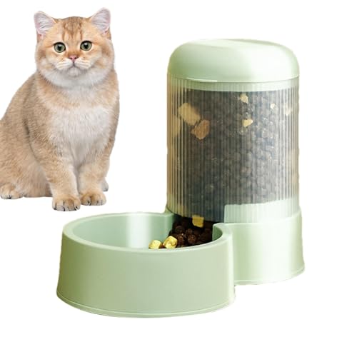 Rrlihjgu Automatische Feeder -Katzen -Trockenfutter, Autodreherkatze Futter | Auto Food Feeder große Kapazität Fütterung Katzenspender,Abnehmbare Haustier Waterer Small Dog Bowl für alle Rassen von Rrlihjgu