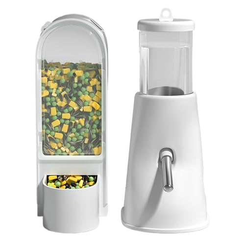 Rrlihjgu Hamsterflasche,Tierfutterautomat Mit Trinkflasche | Käfigzubehör & Futternapf für Zwerghamster, Rennmaus, Chinchilla und Hase Rrlihjgu Hamsterflasche,Tierfutterautomat Mit Trinkflasche | Käfigzubehör & Futternapf für Zwerghamster, Rennmaus, Chinchilla und Hase von Rrlihjgu