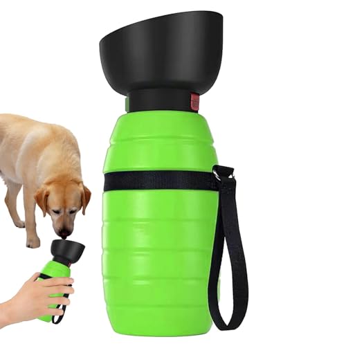 Rrlihjgu Hunde-Reisewasserflasche, Wasserflaschenspender für Hunde | Auslaufsicheres Wanderzubehör für Welpen | 850 ml Welpen-Wanderzubehör, Reise-Wasserflasche für Hunde, Hunde-Wassernapf, praktisch von Rrlihjgu