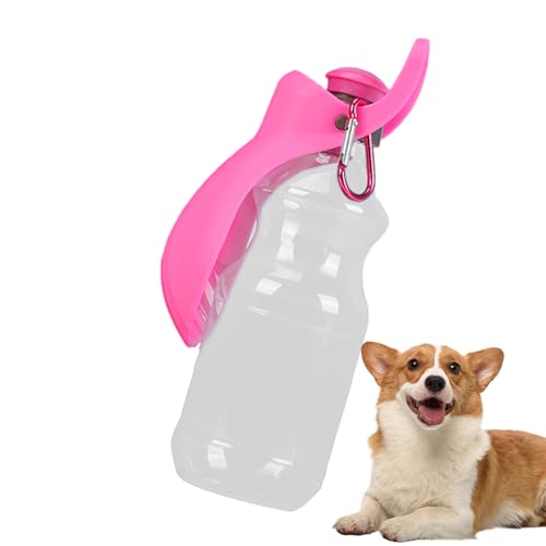 Rrlihjgu Tragbare Wasserflasche für Hunde, tragbare Wasserflasche für Spaziergänge, 450 ml, für Outdoor-Wandern, Reisen, perfekte Größe für alle Hunderassen von Rrlihjgu