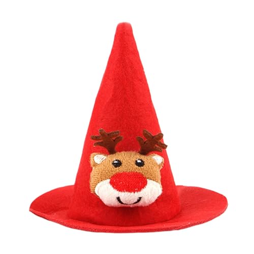 Rrlihjgu Weihnachtsmütze für Hunde, Partyhut, Haustier-Weihnachtsmannmütze, Cosplay-Kostüm, Zubehör, Spitzhut, Foto-Requisiten, Hundehut für kleine, mittelgroße und große Katzen und Hunde von Rrlihjgu