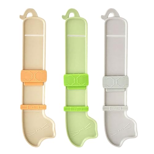 3 x Futterquetscher für Katzen, Leckerli-Stäbchen, Futterstation für Nassfutter, Futterstation 3 x Futterquetscher für Katzen, Leckerli-Stäbchen, Futterstation für Nassfutter, Futterstation von Ruarby