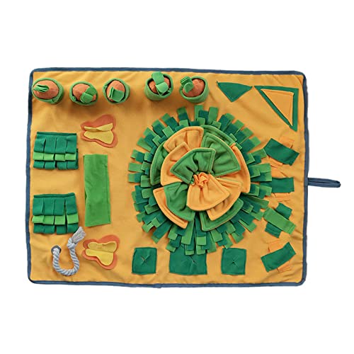 Ruarby Schnüffel-Pad, interaktives Welpen-Puzzle-Spielzeug, langsames Füttern, Nasenarbeit, Leckerlis, Fütterungsmatte für Angst von Ruarby