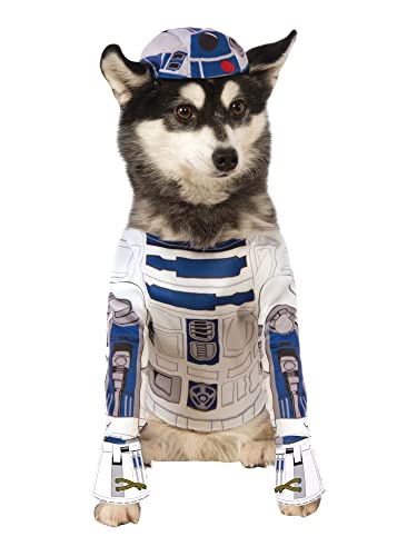 Rubie's 888249S Star Wars R2-D2 Hundekostüm, Weiß, Klein (Hals bis Schwanz 11“, Brust 17“) Halloween von Rubie's