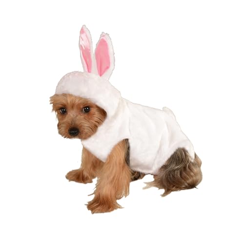 Rubies Big Dog Boutique Kapuzenpullover Bunny, Small, weiß von Rubie's