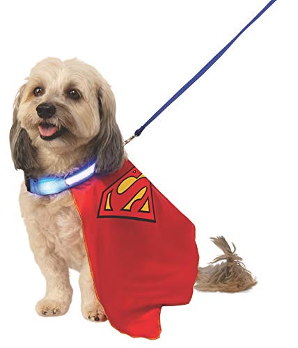 Rubie's DC Superman Haustierumhang mit leuchtendem Halsband und Leine von Rubie's