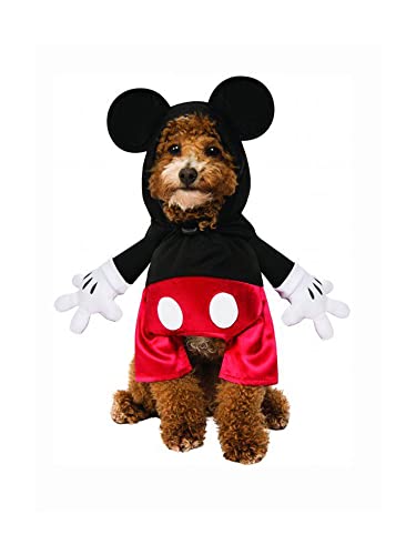 Rubie's Disney-Kostüm für Erwachsene, Unisex, Mickey & Friends, Haustierkostüm, Mickey Mouse Partywaren, Mehrfarbig, M Halsumfang 14,5, Umfang 20, Rücken 15 US von Rubie's