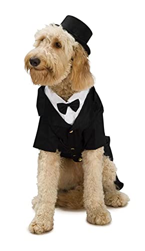 Rubie's Official 885933M Eleganter Anzug, Hundekostüm, für Haustiere Halloween von Rubie's