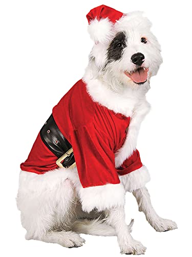 Rubie's Official Weihnachtsmann-Hundekostüm, Weihnachten, Haustierverkleidung, Größe M Halloween von Rubie's