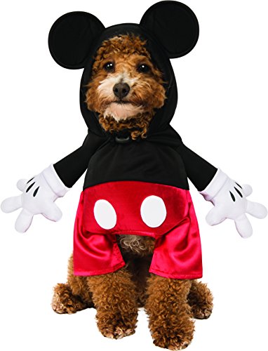 Rubie's Offizielles Disney-Haustierkostüm Micky Maus, zum Hineinsteigen, Hunde-Verkleidung, Größe S, 200 g von Rubie's