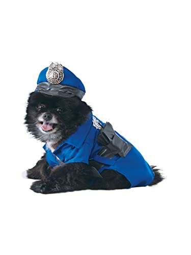 Rubie's Official 885945M Polizeikostüm für Hunde, Haustier, Größe M Halloween von Rubie's