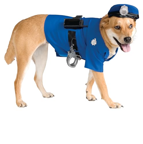 Rubie's Official Polizeikostüm für Hunde, Haustier Halloween von Rubie's