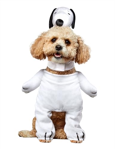 Rubies Peanuts Snoopy Walking Fun and Cute Pet Costume with Headpiece for Themed Parties and Halloween, Small von Rubie's