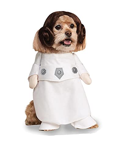 Rubie‘s Star Wars Prinzessin Leia Hundekostüm, Lang, Hals bis Schwanz 22“, Brust 23“ Halloween von Rubie's