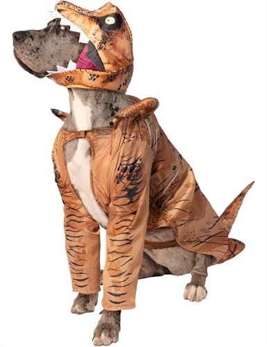 Rubies Jurassic World T-Rex Hundekostüm für große Hunde, lustiges und süßes Haustierkostüm für Motto-Partys und Halloween, Größe 3XL von Rubie's