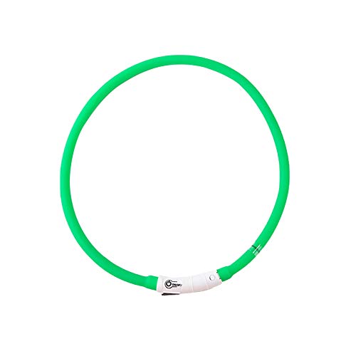 Leuchthalsband Hund, 70cm USB-Ladung Einstellbar Hundehalsband Leuchtend, Hundehalsband Leuchtend, Leuchtband Hund, Led Halsband für Hunde, Hundeleuchthalsbänder von Rubu22a