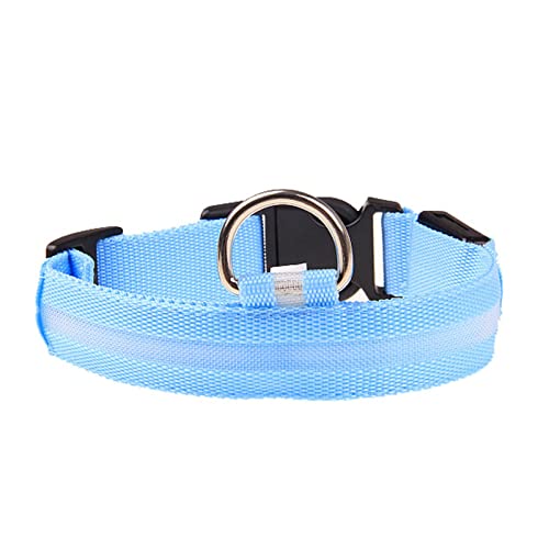 Rubu22a Leuchthalsband Hund, Nylon Einstellbar Hundehalsband Leuchtend, Hundehalsband Leuchtend, Leuchtband Hund, Led Halsband für Hunde, Hundeleuchthalsbänder von Rubu22a