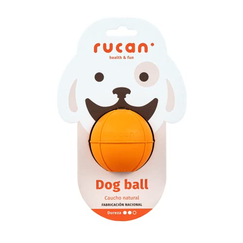 RUCAN - Dog Ball | Multifunktionsball für Hunde | Befüllbar und aromatisiert | Naturkautschuk | Interaktives und gesundes Spiel | Ideal für alle Größen und Rassen (mittlere Härte, große Größe) von RUCAN
