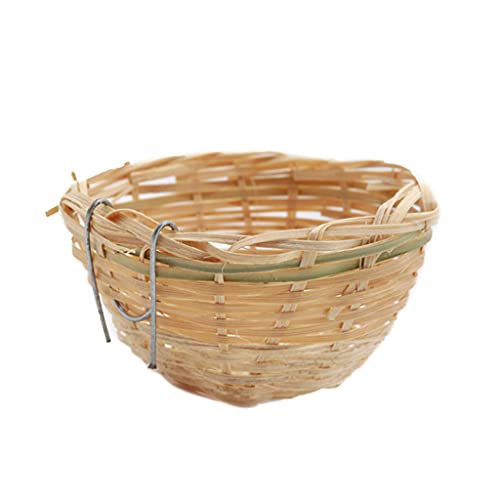 Rudiaoa Handgewebtes Kolibri-Nest, gestricktes Vogelhaus, draußen, natürlicher Vogel für Spatzen, kleine Finken, Wurstnest Rudiaoa Handgewebtes Kolibri-Nest, gestricktes Vogelhaus, draußen, natürlicher Vogel für Spatzen, kleine Finken, Wurstnest von Rudiaoa