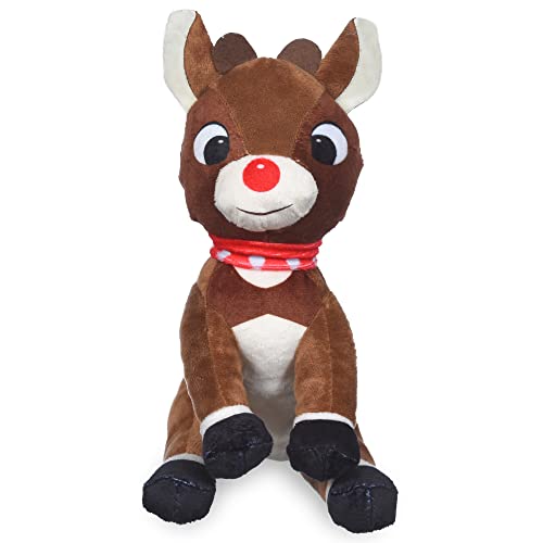 Rudolph The Red Nosed Rentier Toys for Dogs - 9 inch Plush Rudolph Squeaker Dog Toy, Chew Dog Toys - Holiday Toys for Pets, Christmas Dog Toys, Rudolph Dog Toy, Dog Toys for Christmas von Rudolph